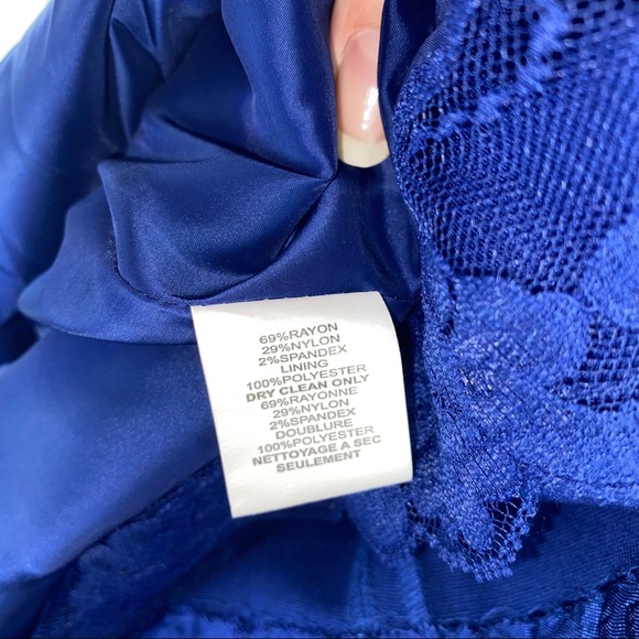 NEW Trina Turk Cobalt Blue Cutout Back Ponte Dress - Picture 6 of 9